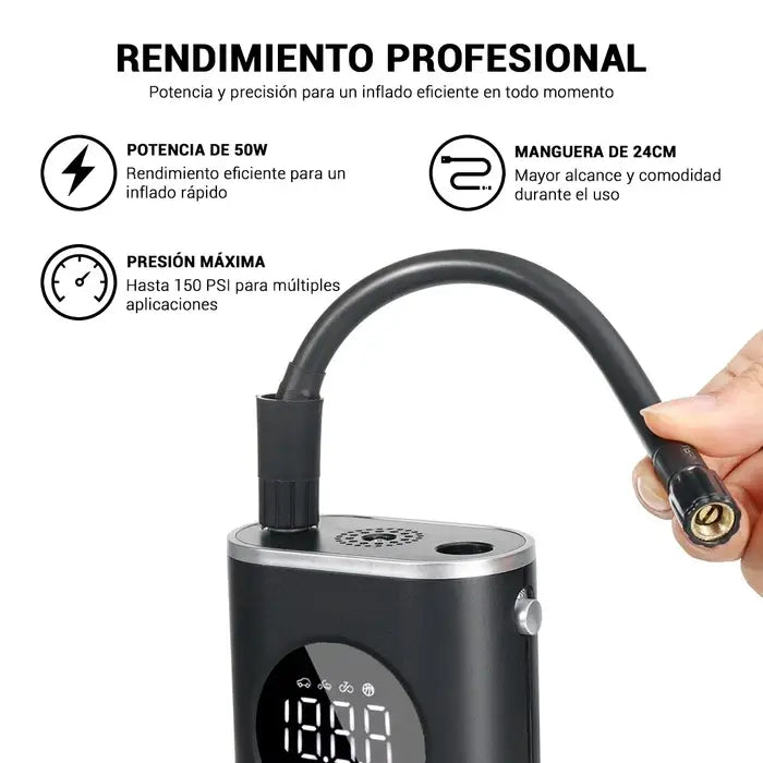 AirMax Pro - Compresor Portátil para Carro y Moto